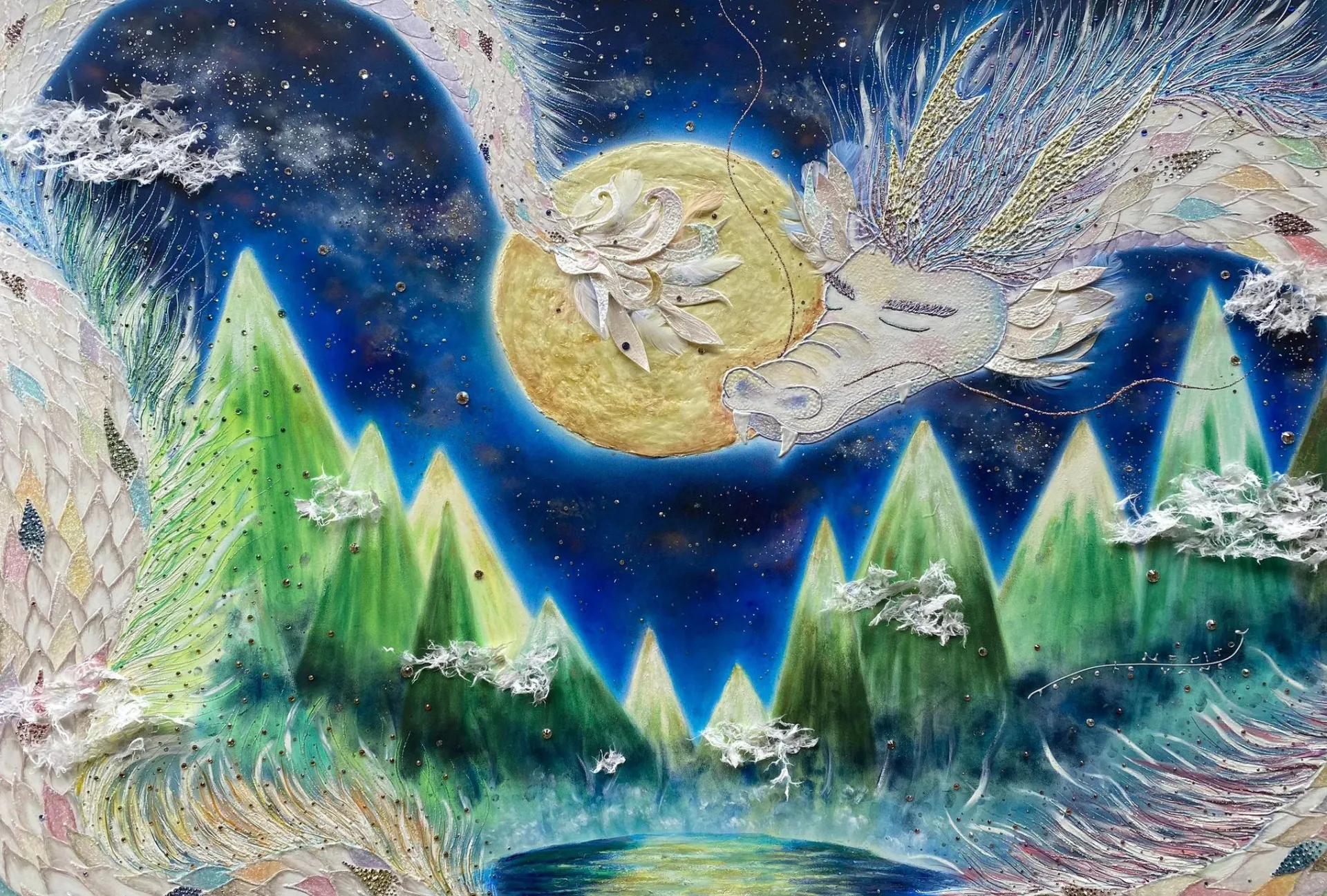【龍絵画】龍神という村で龍を描くアーティスト