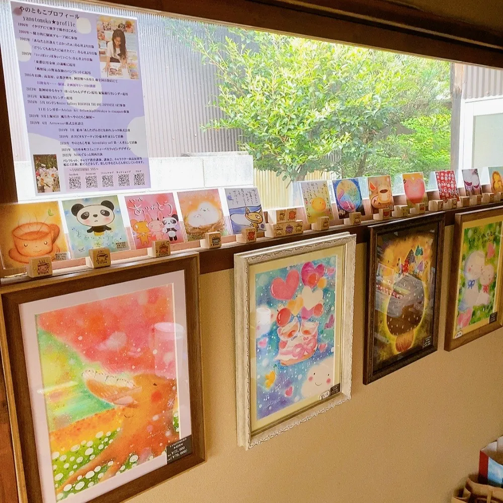 ホスピタルアート展【ワークショップも開催】京都町屋　喫茶sirara やのともこ親子展　パステル画　癒しの絵　ヒーリング